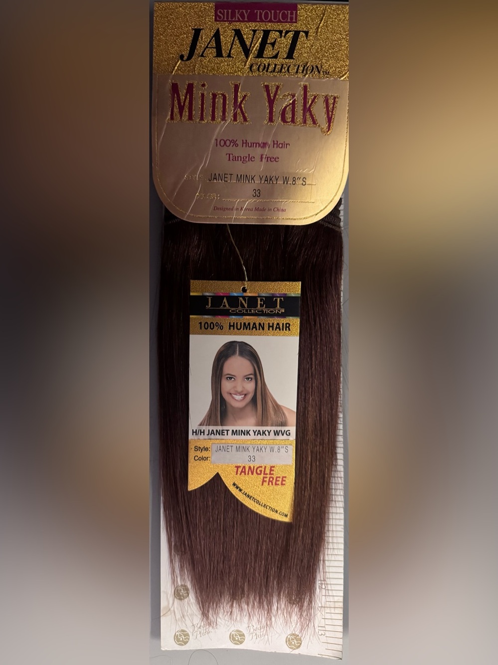 Janet Collection. 100% human hair. New Yaky. Perm yaky.
